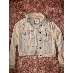 Forever 21 destroyed denim jacket